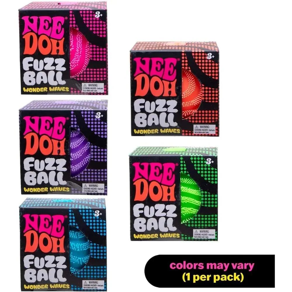 Authentic Schylling NeeDoh Fuzzball Wonder Waves Squishy Fidget Toy Viral New
